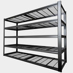 67" W Garage Shelving Heavy Duty, 18" D Garage Shelves, 78" H Adjustable Storage Shelving Unit, 5 Tier Commercial Metal Shelves for Warehouse, Basement, Shop, 67" W x 18" D x 78" H - size: 68"Wx18"Dx78"H | 5 Tier