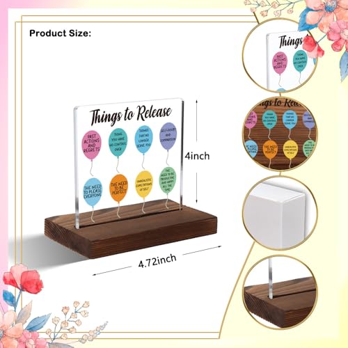 Mental Health Gifts for Women, Encouragement Gifts for Women, Positive Affirmation Gift for Woman, Modern Acrylic Desk Plaque with Inspirational Quotes, 10 x 10 x 1.5 cm,XXD47 - style: Woman2