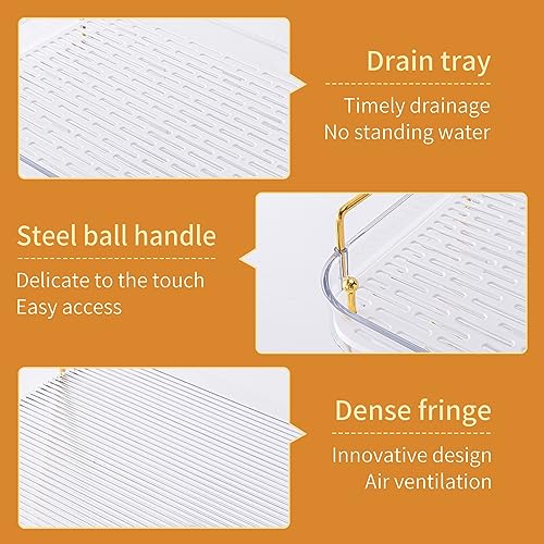 Seoneiro Whiskey Tray, Glass Cup Rack, Mug Holder, Coffee Cup Organizer, Bathroom Countertop with Drain Board Wine Glass Decorative Food Tray, Kitchen Spice Rack - color: Transparent Color-1
