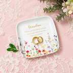 Crisky Jewelry Ring Dish for Grandma Birthday Gifts Thinking of You Gift for Grandmother New Fist Time, Personalized Christmas Valentine's Gift Ideas from Grandson Granddaughter (Love You Forever) - style: Grandma Thank You for Being Such an Important Par