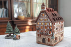 Ceramic Art Handmade Tealight Candle Holder Room Decoration Handcrafted Collectible Miniature Aroma Light House Pilatus Hause in Nurnberg, Germany B338AR