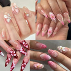 Fcozpjk Hard Gel for Nails, 4 Colors Solid Builder Gel Kit with Silicone Carving Mold Clear Pearly White Brown Nude Pink 3D Sculpting Gels Flower Charms DIY Modeling Design Nail Salon Supplies - color: 01-02-03-04-mold