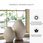 Signature Design by Ashley Hannela 17" Modern Distressed Polyresin Vase, Antique Tan - color: Tan, size: 17 inch