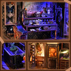 TOYQI Book Nook Kit, DIY Miniature Dollhouse Kit for Adults and Teens, Booknook Tiny House Kit Bookshelf Decoration 3D Wooden Puzzle Bookend - Magical Creatures Beasts - style: Chamber of Exotic Beasts