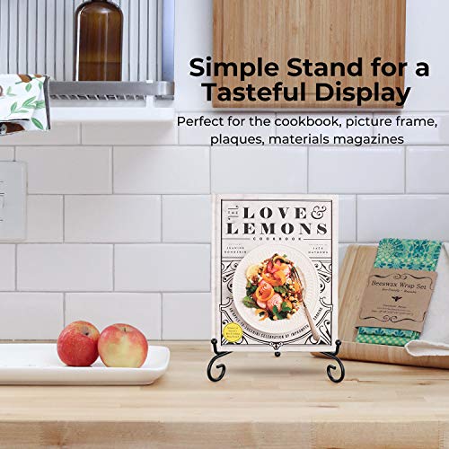 TR-LIFE Plate Stands for Display - 8 Inch Plate Holder Display Stand + Metal Easel Stand for Picture Frame, Decorative Plates, Book, Photo, Collectibles (2 Pack) - size: 8 Inch(2pcs)