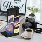 Acrimet Metal Bookends, Jumbo Size 9" H x 4" W x 4-1/2" D, Non-Skid Book Stand for Shelves, Heavy Duty Book Stopper, Black, 1 Pair