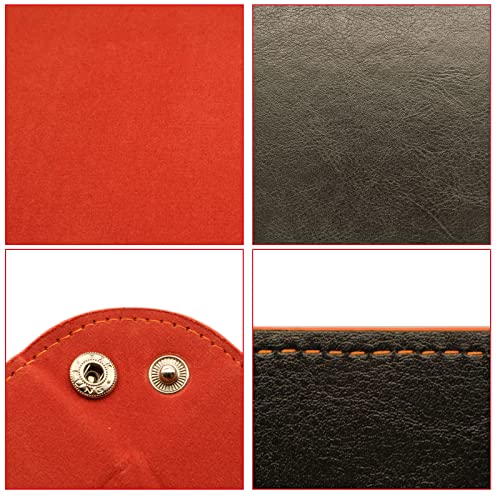 Valet Organizer - Catchall Tray for Jewelry, Wallets, Watches, Keys, Coins, Phones, Glasses - Perfect for Nightstand, Desk, Entryway - color: Reddishorange