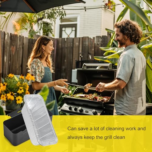 Drip Tray for Blackstone Griddles - Heavy Duty Grease Catcher Fits 17, 22, 28, 30 & 36 Inches, Includes Cup & 10 Disposable Liners, Easy Cleanup - color: Drip Tray+10pc Aluminum foil box