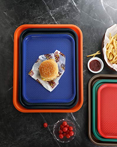 New Star Foodservice Fast Food Tray, Set of 12 (Blue, 10 by 14 Inch) - color: Blue, size: 10 by 14-Inch