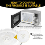 11.25" Microwave Glass Turntable Plate, 11.25" / 28.6cm Microwave Tray Replacement Glass Plate, Glass Tray Replacement for LG, GE,Samsung， Magic Chef, Hotpoint, Panasonic, Kenmore, etc - size: 11.25"