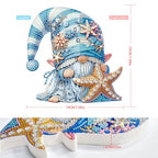 Gnome Tabletop Diamond Art Painting - DIY Diamond Art Kits for Adults Figurines Special Shaped Rhinestone Gem Art Statues, 5D Painting with Diamond Dots Sculpture Ornaments Kits Gifts for Beginner - color: Q010