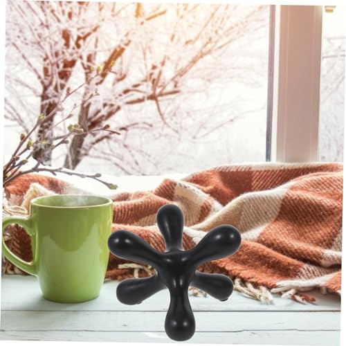 Wear-Resistant Minimalist Abstract Sculpture for Home Decor Modern Art for Living Room Office and Bedroom Accents Elegant Black Design for Light Luxury Aesthetics
