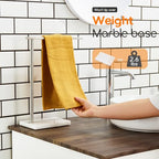 Standing Towel Rack Brushed Nickel 1-Tier Towel Bar for Bathroom Vanity Countertop with Heavy Marble Base Thicken Steady, Stainless Steel AN7002BR - color: Brushed Nickel, size: 1-Bar