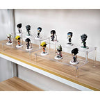 BYCY 2 Pack 2-Tier Clear Acrylic Display Stand Display Shelf for Dessert Jewels Figurines, Clear Cupcake Stand - 2 Pack ( 12" * 6.9" * 4.25" ) - color: Clear, size: 2 Tier - 2 Pack