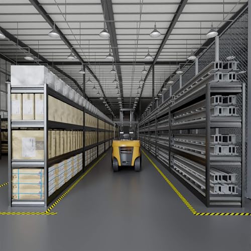 67" W Garage Shelving Heavy Duty, 4 Tier Garage Shelves, 68" H Adjustable Storage Shelving Unit, Commercial Metal Shelves for Warehouse, Basement, Shop, 67" W x 20" D x 68" H - size: 68"Wx20"Dx68"H | 4 Tier