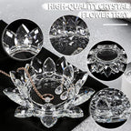 Crystal Flower Jewelry Tray, Luxury Transparent Decorative Trinket Dish for Rings, Earrings, Necklaces, Keys for Vanity Dresser Nightstand, Elegant Gift for Women Mother's Day (1, 6.3"(W) - Clear) - size: 6.3"(W) - Clear