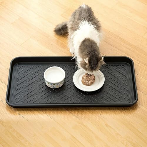 Boot Tray for Entryway,Hard Plastic Boot Mat,Shoe Tray,Shoe Mat for Indoor and Outdoor Use (Black Grid (Hard Plastic), 29.5X14.9 inch) - color: Black Grid (Hard Plastic), size: 29" x 14" x 1.2"