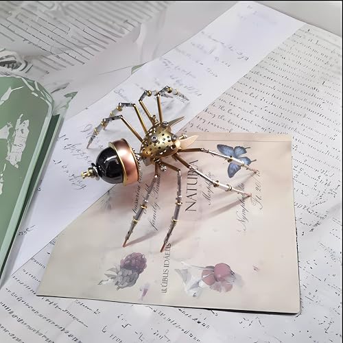 Mechanical Metal DIY 3D Insect Spider Model Brass Puzzle Assembly DIY for Family and Friends(Jumping Spider) - style: Jumping spider