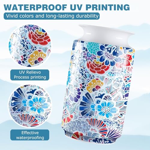 3D Puzzle Vase, 162 Curved Pieces DIY Flower Vase Craft Kit & 3D Puzzles for Adults, Creative Jigsaw Art Project Home Décor Centerpiece, (D-White Blossom Elegance)