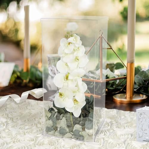 Efavormart 24" Acrylic & Lucite Wedding Decor Ideas Clear Display Box for Centerpieces with Interchangeable Lid and Base - color: Clear, size: 24"