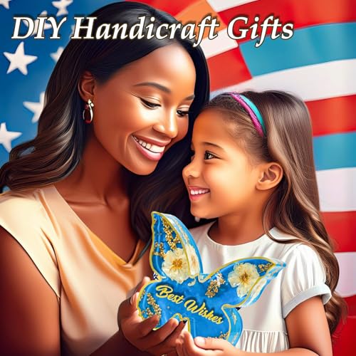 Resin Silicone Mold 8 inch & 5 inch Butterfly Epoxy Resin Molds Kit with Tools DIY Mom's Day Christmas Ornaments Craft Casting Mould for Wedding Bouquet Preservation Insect Specimen Bookend Home Decor - color: 2pcs Butterfly Molds Set
