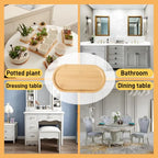 1PCS Bamboo Bathroom Trays - Suitable for The Bathroom,Kitchen,Breakfast Tray and Decorative Tray (8.46 in * 4.53 in) - size: 8.5" x 4.5" x 0.4"