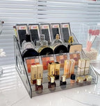 Pero Pero Nail Polish Organizer Acrylic Display Rack for Nail Polish Holder Sunglasses Organizer Essential Oils Holder Clear Eyeglasses Display Case Makeup Organizer - style: 7Layers