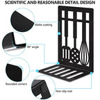 Book Ends,Metal Bookend,Bookend Decorative Heavy Book Ends for Shelves, Home Decorative Bookends for Heavy Books,Non-Skid Black Book Holder for Kitchen Housewarming Cooking Lover Gifts - style: Kitchen1