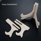 RTeng 2 Pack Wooden Display Stand for Sculptures | Plate and Stone Holder | Decorative Support Rack – Stylish Wooden Stands for Display, Plate Stands, Picture Frame Stand (5”, 6”, 7”) (5 Inch) - size: 5 Inch