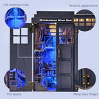 TOYQI Book Nook Kit, DIY Miniature Dollhouse Kit for Adults and Teens, Booknook Tiny House Kit Bookshelf Decoration 3D Wooden Puzzle Bookend - Sci-fi Fantasy Mysterious Box - style: Mysterious Blue Box