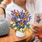 Freshcut Paper Pop Up Cards, Mini Lavender & Butterflies, 6 Inch Life Sized Forever Flower Bouquet 3D Popup Greeting Card, Birthday Cards, Thank You Card, Blank Notecard & Envelope - color: Lavender & Butterflies, size: Mini