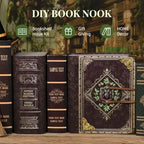 CCCDF Book Nook Kit - DIY Magic Book Miniature Dollhouse Booknook Bookshelf Decor 3D Wooden Puzzle, Gifts for Family, Friends (Potion-Making Edition) - style: Potion-Making Edition