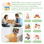 SINWANT Couch Cup Holder Tray,Large Bamboo Couch Armrest Table with Cup Holder,Foldable Anti-Slip Sofa Arm Tray for Coffee Cup,Water Bottles,Mug,Snacks,Remote - color: Bamboo