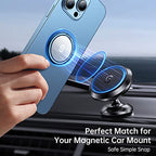 Syncwire Cell Phone Ring Holder Stand, 360 ° Rotation Finger Ring Kickstand Polished Metal Phone Grip Compatible with iPhone, Samsung, LG, Sony - color: Blue, size: 1 Pack