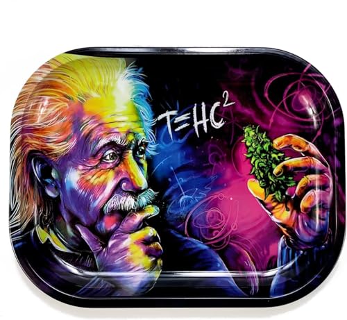 Small Metal Tray with Magnetic Lid, Decorative Tray, Ideal Storage for Home or Travel, 7 x 5.5 Inches (Blue) - color: Blue