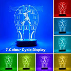 Loscarol Championship Ring Display Case, 10 Slots Baseball Ring Holder Case with LED Light, Acrylic Championship Ring Display Stand for Collection Sports Champion Rings
