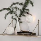 Kahler Nobili Tealight Candle Holder High, Snow White, 10" H, Designed by Bache & Bendix Becker, Gift Box Included