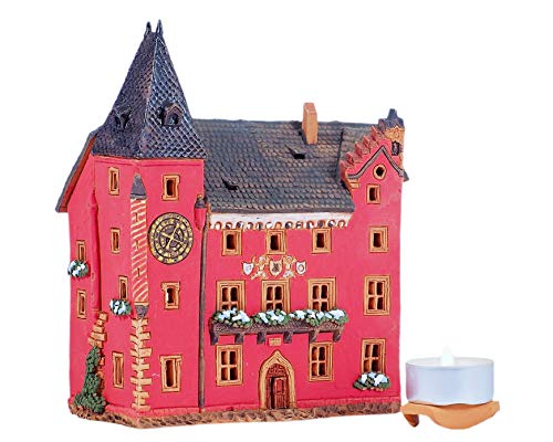Handmade Ceramic Art Tealight Candle Holder Room Decoration Handcrafted Collectible Miniature Light House Alsatien Museum in Haguenau, France C384
