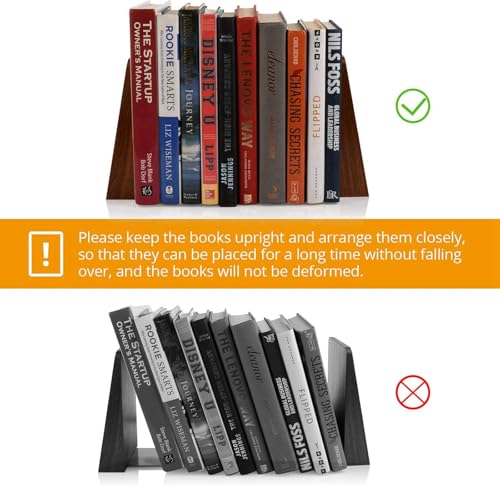DRELIFAM Wood Handmade Book Ends to Hold Books Large Heavy Duty Bookends for Shelves Decorative Book End for Heavy Books - color: Large Sapele Wood