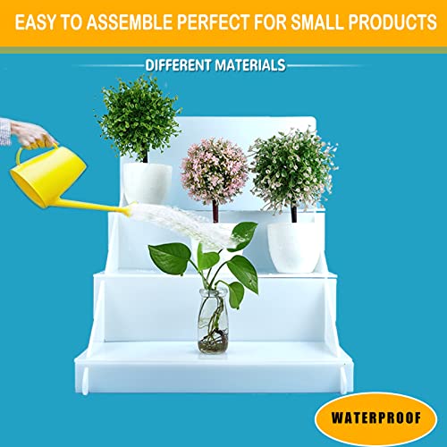 18.55''x16''x15'' Portable Product Display Stand - White Table for Craft Shows, Retail, Farmers Markets, Candy, and Vendors - Repeatable Assembly/Disassembly Shelf - color: White