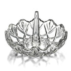 H&D HYALINE & DORA Clear Crystal Ring Holder, Glass Jewelry Dish, Display for Wedding, Wavy Shape Gift for Mom, Wife, Girl - color: Clear
