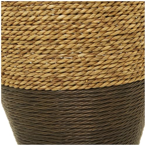 Deco 79 Seagrass Handmade Decorative Vase Tall Woven Floor Centerpiece Vase, Vase for Home Decoration 11" x 11" x 27", Brown - size: 11" x 11" x 27"