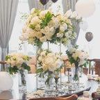 31.5inch 10pcs Gold Wedding Cenerpiece Flower vase, Metal Column Flower Stand, Tall Geometric Centerpieces Vase for Table, Party Wedding Decorations Flower Rack - size: 31.5 Inches - 10 pcs