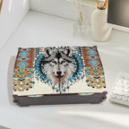 Diamond Painting Kit Storage Box, Bold Wolf Head DIY Multi Functional Handicraft Storage Box, Suitable for Home Office Holiday Gifts - color: National Pride Wolfdog