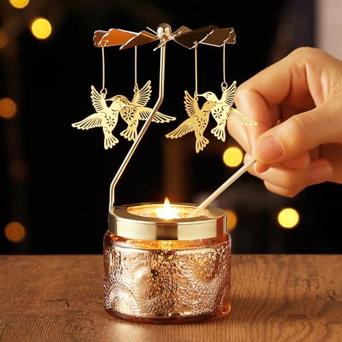 Mothers Day Gifts for Mom Wife Daughter Sister, Birthday Gifts for Women, Unique Hummingbird Gift for Friends Women, Rotatable Scented Candles Gift for Mothers Day Anniversary Christmas - size: Hummingbird