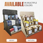Wooden Portable Retail Table Display Stand Countertop 3 Step Riser Craft Shows, Farmers Markets Tradeshows |No Hardware Assembly Flat Pack Soap Display CBD Jewelry Spices Cups Tumblers Coasters
