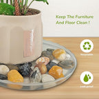 12Pcs Clear Plant Saucer, 6 8 10 Inch Durable Plastic Plant Tray, Round Plant Pot Saucers, Drip Tray for Indoor and Outdoor Garden, Grey - color: Grey(6" 8" 10")