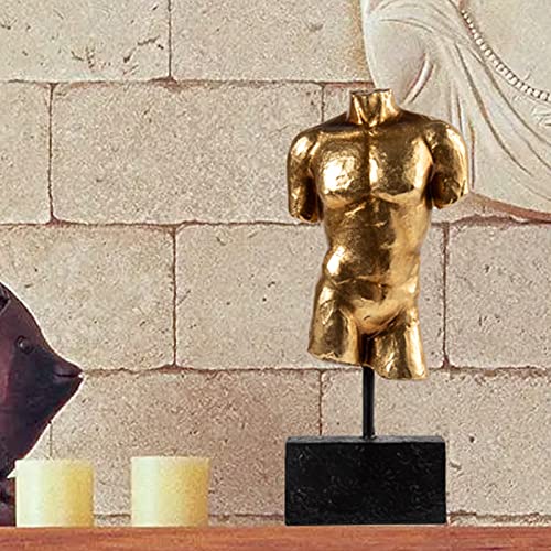 Guichifun Sculptures Home Decor Bust Male Statue - Figure Resin Decoration Modern Gold Decorative Figures Home Art Sculpture Christmas Birthday Gifts for Men&Women 3 X 1.5 X 8.5 Inch - color: Male