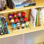 Yieach 3 Tiered Acrylic Display Stands for Cupcake Stand,Perfume Shelf Organizer,Figure and Funko Pop Display,No Installation,Clear Table Risers Display Stands for Collectibles,Makeup and Dessert,1PCS