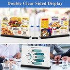 Acrylic Sign Holder 11x8.5 '' Horizontal T-Shaped Clear Double-Sided Table Menu Stands Plastic Picture Frames Display Desktop Display Holders for Wedding Table,Restaurant Signs,Office, Store,6 Pack - size: Horizontal 6 Pack 8.5x11